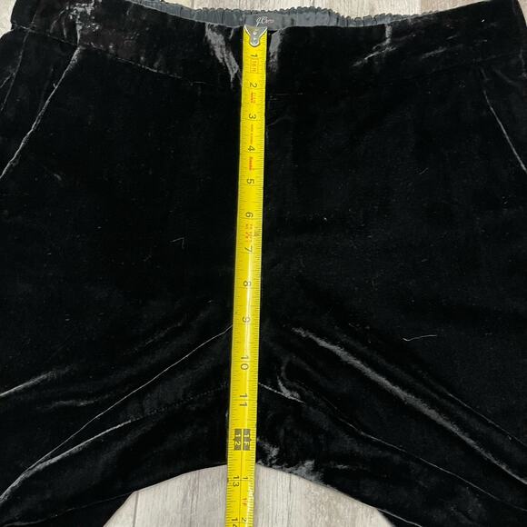 J.Crew Womens Easy Pull On Velvet Ankle Pants in Black Size 8 - Picture 13 of 16
